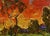 Textile Oil Painting the Summer Sky Is Burning Oleksiy Ivanyuk For Sale - Image 7 of 8