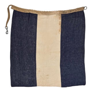 Vintage Sewn Cotton Nautical Signal Flag For Sale