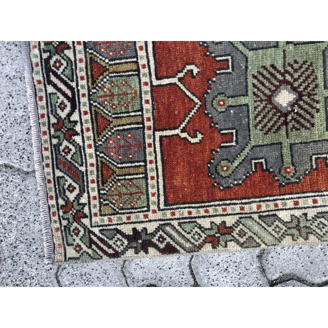 Small Turkish Door Mat Rug For Sale - Image 4 of 6