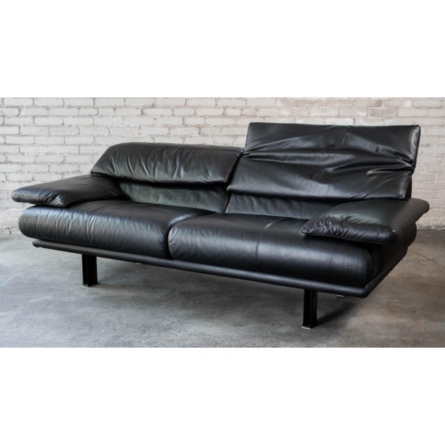 1980s Postmodern Leather Alanda Sofa by Paolo Piva for B&b Italia For Sale In Boston - Image 6 of 18
