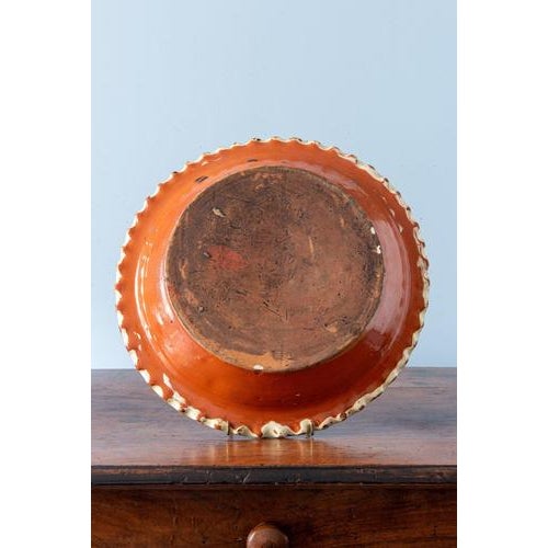 Ceramic Swiss Polychrome Slipware Dish from Langnau, 1700s For Sale - Image 7 of 8