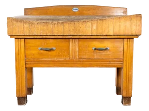 Large Belgian Butchers Workstation, 1950s