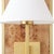 Worlds Away Matthew Izzo Home Daren Burlwood and Brushed Brass Wall Sconce With Shade For Sale - Image 4 of 4