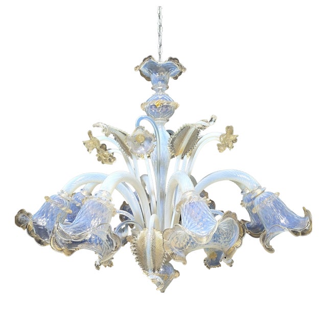 Vintage Murano Chandelier, 1980s For Sale