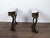Wood English Chinoiserie Black and Gold Console Tables with White Marble Tops, a Pair For Sale - Image 7 of 12