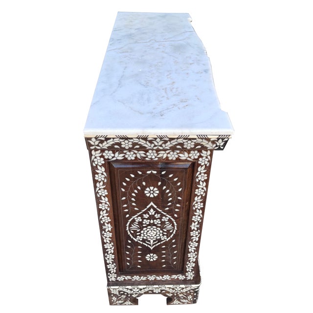 1990s 1990s Exquisite Mother-of-Pearl Inlaid Chest of Drawers For Sale - Image 5 of 8