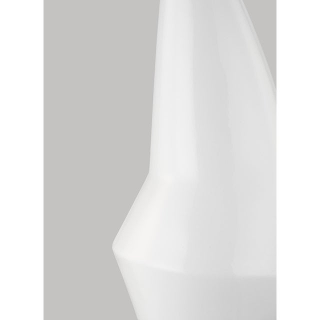 Kelly Wearstler by Visual Comfort Studio Contour Tall Table Lamp, White For Sale - Image 4 of 5