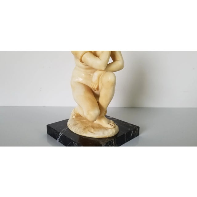 A. Santini Italian Classic Venus Nude Female Sculpture on Marble Base/ Sold For Sale - Image 10 of 13