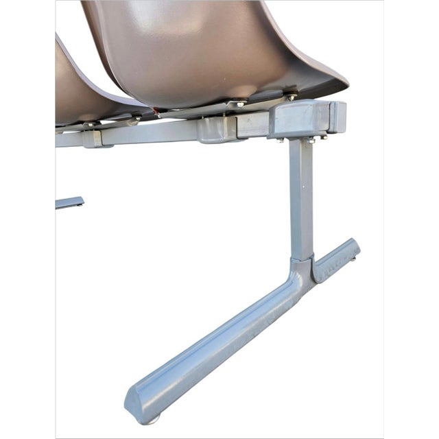 1960s Mid-Century Modern Tandem Three Seat Bench by Krueger For Sale - Image 12 of 18