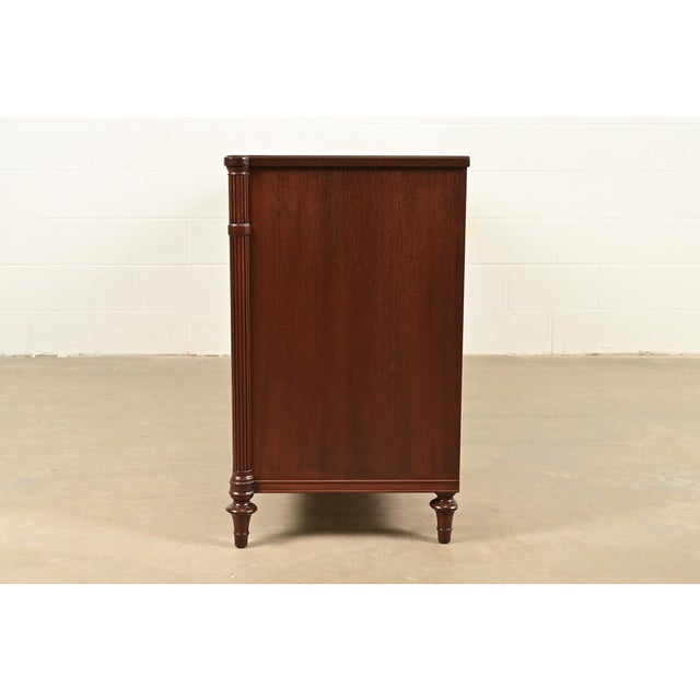 Kittinger French Regency Louis XVI Carved Mahogany Twelve-Drawer Dresser or Credenza, Newly Refinished For Sale - Image 11 of 13