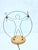 Halogen Table Lamp Torchbearer by Zicoli, 1990s For Sale - Image 14 of 14