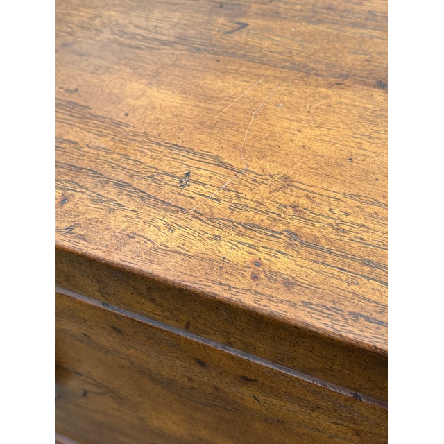 Late 20th Century Vintage Drexel Heritage Campaign 9 Drawer Dresser For Sale - Image 5 of 14