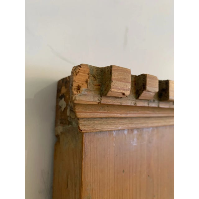 Antique French Hand Carved Oak Trumeau Mirror For Sale - Image 10 of 12