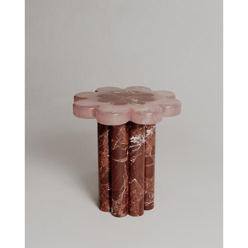 Marbelle Side Table in Green Marble and Brass by Esther Knopfler For Sale - Image 13 of 15