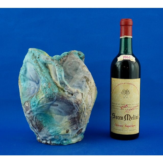 Acid-Treated Majolica Ceramic Vase by Icav Icam Giordano Vietri, Italy, 1930s For Sale - Image 11 of 18