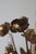 Green Hollywood Regency Golden 5-Light Rose Chandelier, 1960 For Sale - Image 8 of 16