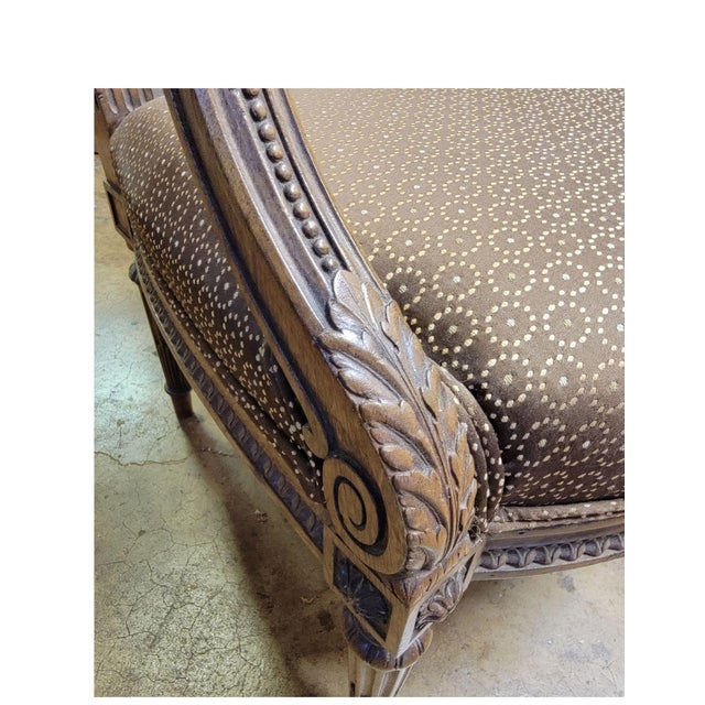 French Mid 19th Century A Fine French Walnut Fauteuil For Sale - Image 3 of 9