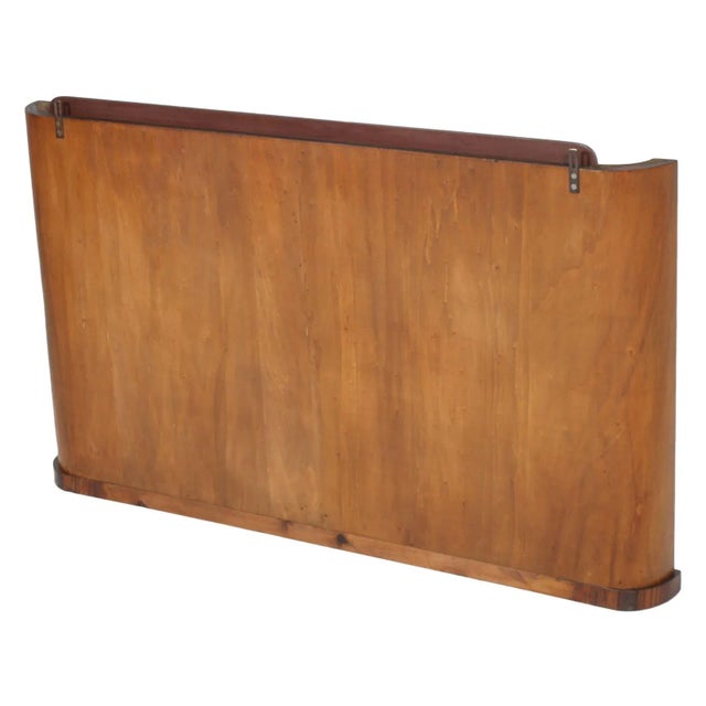 Italian Art Deco Macassar Ebony Wall Mirror by Osvaldo Borsani For Sale - Image 6 of 7