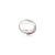 Metal 14k White Gold Unique Criss Cross Ruby Ring With Diamond Size 5.5 For Sale - Image 7 of 12