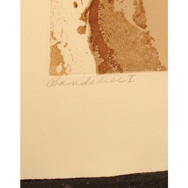 Paula Crane "Bandelier I" Signed Numbered Artwork Etching Rocks Make an Offer! For Sale - Image 4 of 5