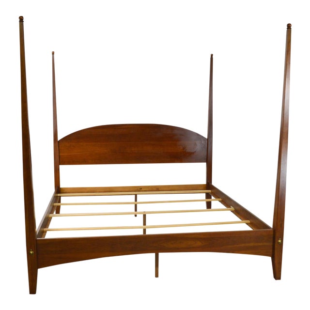 Ethan Allen American Impressions Solid Cherry King Size Poster Bed Chairish