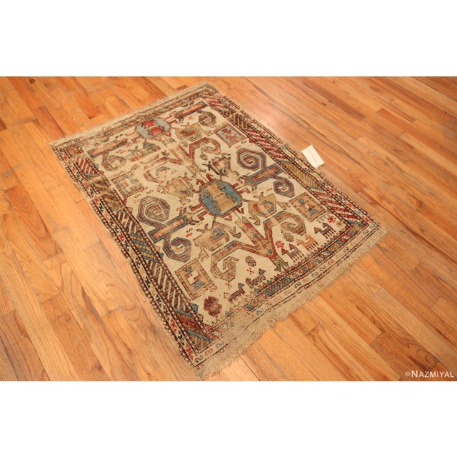 Charming Antique Caucasian Dagestan Tribal Shabby-Chic Rug, Country of Origin: The Caucasus, Circa Date: 1800