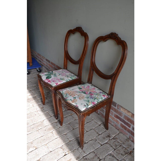 Art Deco Mahogany Chairs, Set of 2 For Sale - Image 4 of 7