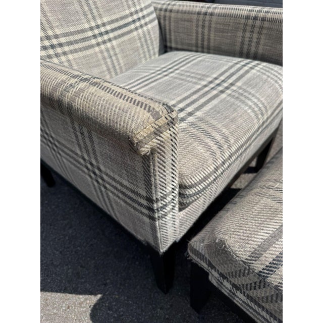 2010s Reclining Armchair and Ottoman by Hickory For Sale - Image 5 of 8