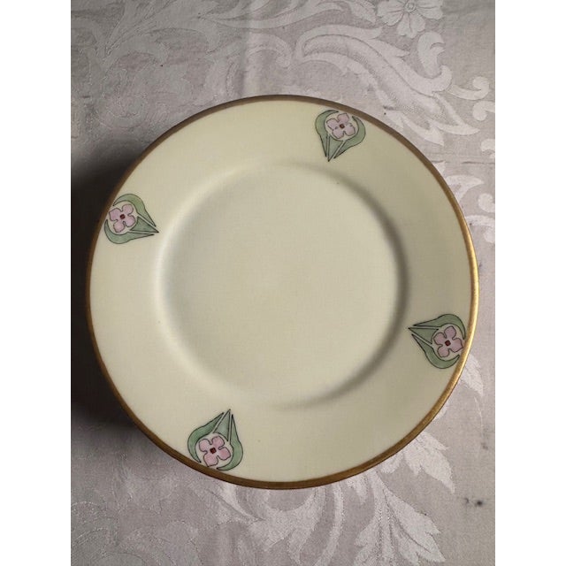 Rare- Antique J&c Bavaria 1898-1923 Set of 10 "Art Nouveau" Hand Painted Plates. Each Plate has a different design, part...