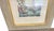 Cream 1935 “French Room” Signed Watercolor Interior Painting in Gilt-Trimmed Wood Frame For Sale - Image 8 of 10
