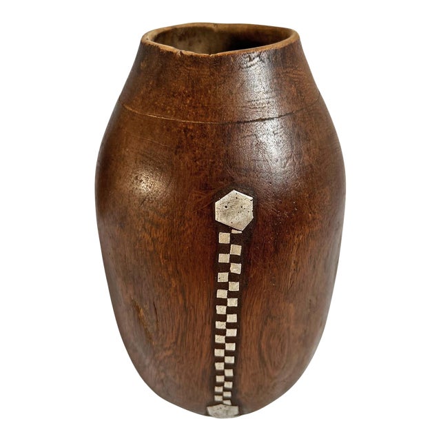 Vintage Tutsi Wooden Pot For Sale