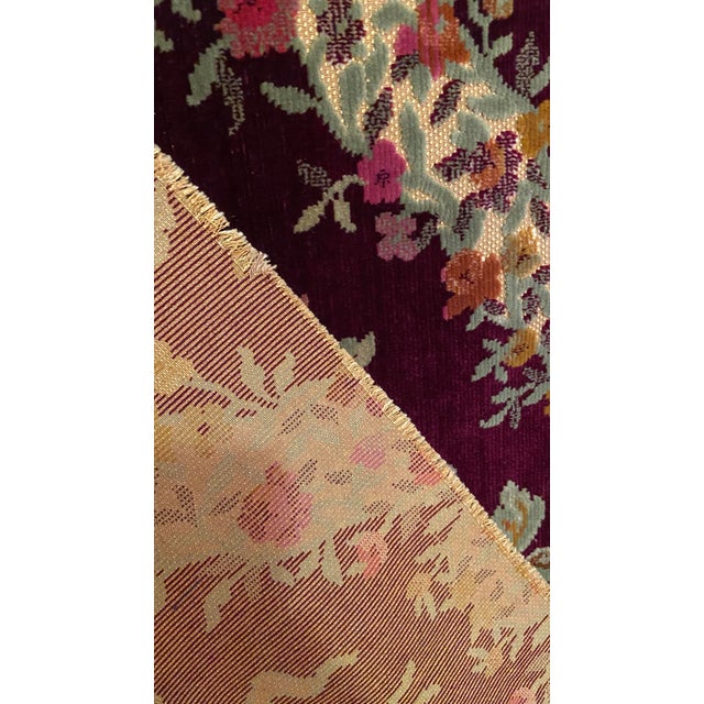 Vintage Hand Loomed Italian Velvet For Sale - Image 11 of 11