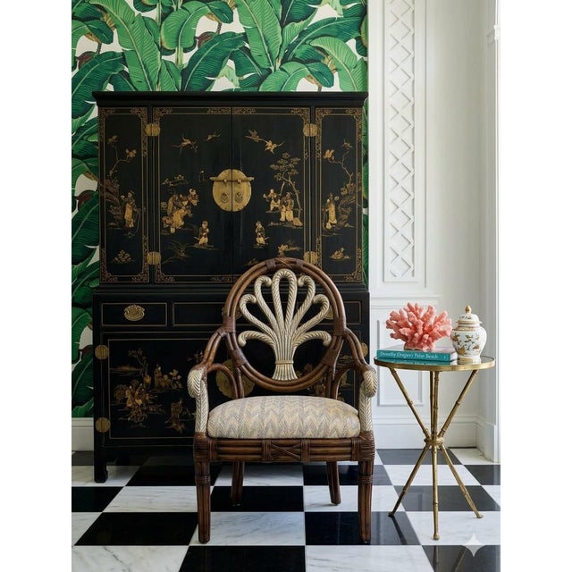 This curated Turtle and Crane find is a striking celebration of classic Palm Beach Regency style. Featuring a beautifully...