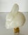 Vintage Alabaster Rabbit Figurine Lamp Finial For Sale - Image 4 of 4