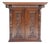 Antique Gothic Hand-Carved Wood Medicine Cabinet For Sale