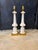 1940 French Carved Alabaster Columns Lamps - a Pair For Sale - Image 4 of 6