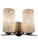 Vintage Enameled Glass, Brass & Nickel Two Light Wall Sconces - Set of Three For Sale - Image 14 of 17