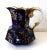 Antique Mason's Staffordshire Ironstone Mazarine Cobalt Blue Pitcher W/ Enamel & Gilt Floral Sprigs Serpent "Hydra" Handle 1813-1820 For Sale - Image 13 of 13