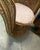 Petite Vintage Wicker Peacock Chair and Cushion For Sale - Image 10 of 12
