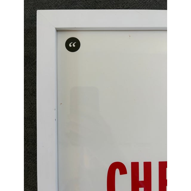 Modern Framed Hbo “The Wire” Quote Poster (McNulty) - Oliver Munday Typographic Print 18x4 For Sale In San Francisco - Image 6 of 6