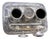 Silver Inkwell with Three Containers and Chiseled Tray on Support with Four Zoomorphic Feet For Sale