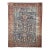 Antique Heriz Serapi Rug, Hand-Knotted Wool, Allover Tree of Life Pattern, Blue & Brick-Red, 9x12 For Sale