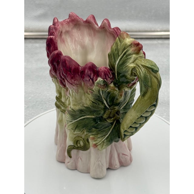 Classics French Market collection by Fitz and Floyd boasts this detailed ceramic Asparagus creamer/pitcher. Whimsical peas...