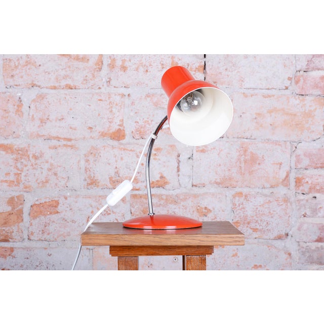 Mid-Century Modern Mid-Century Czech Chrome Table Lamp attributed to J. Hůrka for Napako, 1960s For Sale - Image 3 of 13