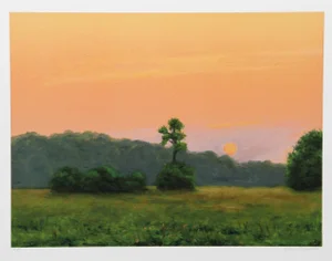 John Beerman, View From Porch, Lithograph