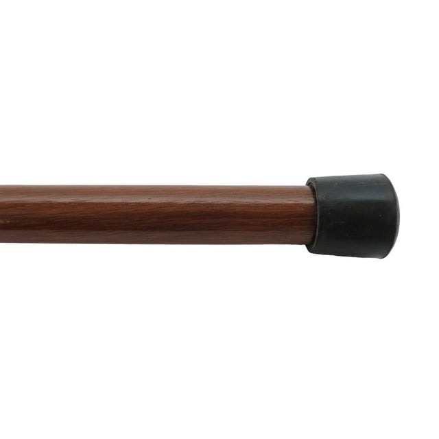 Victorian Floral Embossed Brass Walking Tippling Stick Cane W/Hidden Cork Screw For Sale - Image 11 of 11
