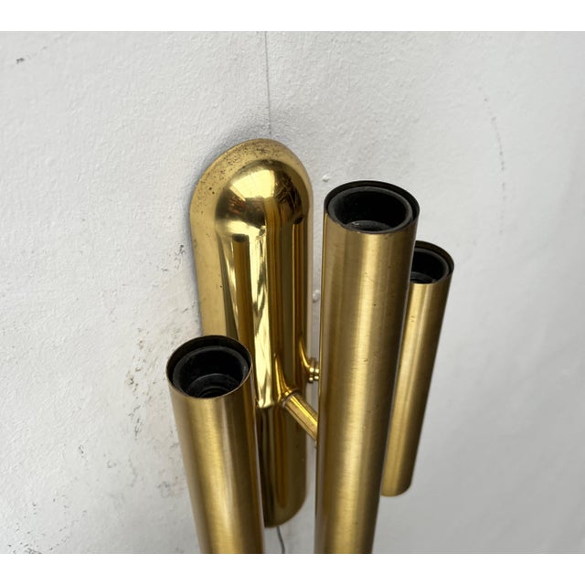 Vintage Hollywood Regency Style Wall Lamp in Brass, 1970s For Sale - Image 15 of 18