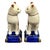 Fitz and Floyd Vintage MCM Fitz & Floyd Staffordshire Style Cat Figurines Bookends-Pair For Sale - Image 4 of 5