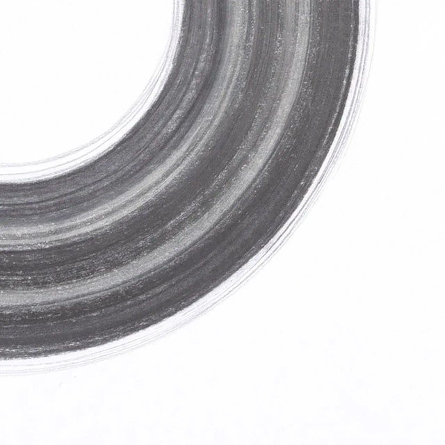 Abstract Contemporary Abstract Graphite on Paper Painting "Untitled 12" by Matthew Langley For Sale - Image 3 of 4