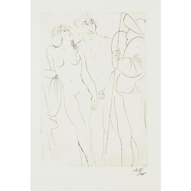 Oedipus - Original Etching by Giacomo Manzù - 1968 1968 For Sale - Image 3 of 3